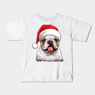 french bulldog christmas Kids T-Shirt